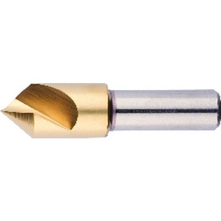 MORSE Countersink, Series 1754, 12 Body Dia, 2 Overall Length, Round Shank, 14 Shank Dia, 1 Flutes,  25669